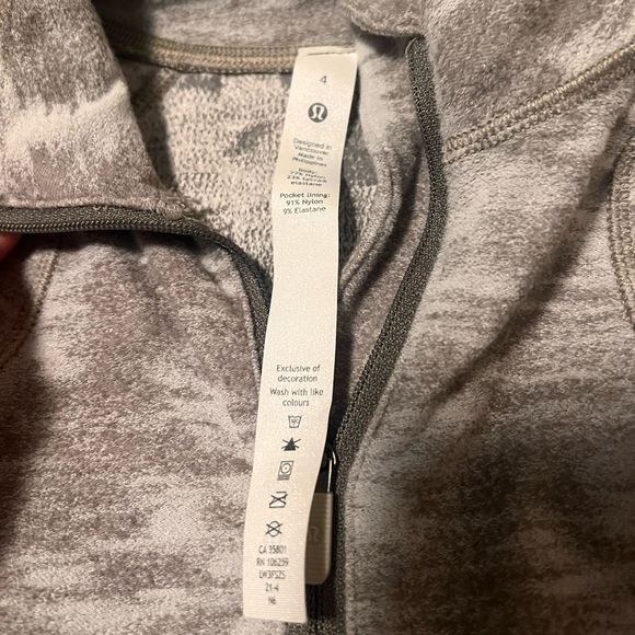 Womens Lululemon It’s Rulu Run Half Zip - Picture 3 of 4